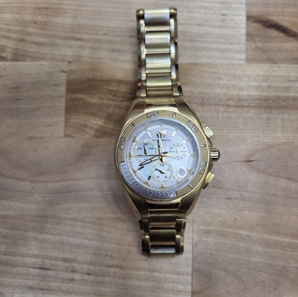 Technomarine Gold Chronograph Watch